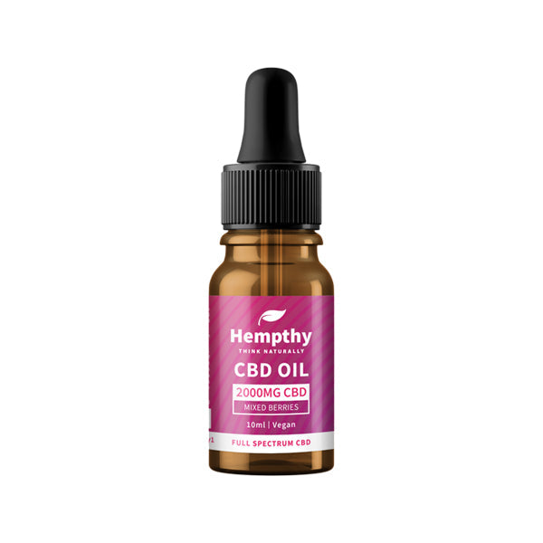Hempthy 2000mg CBD Oil Full Spectrum Mixed Berries - 10ml