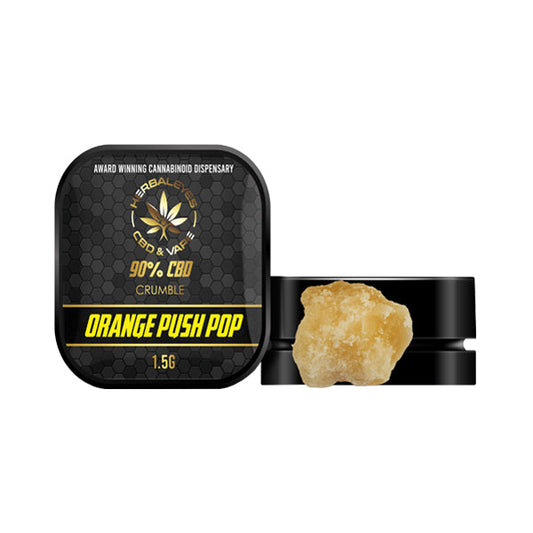 Herbaleyes 90% CBD Orange Push Pop Dab Slabs - 1.5g